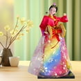 thumbnail image 6 of Kuntesetty Hanbok Doll Korean Geisha Doll Mini Kabuki Statue Traditional Handicraft Antique H, 6 of 8