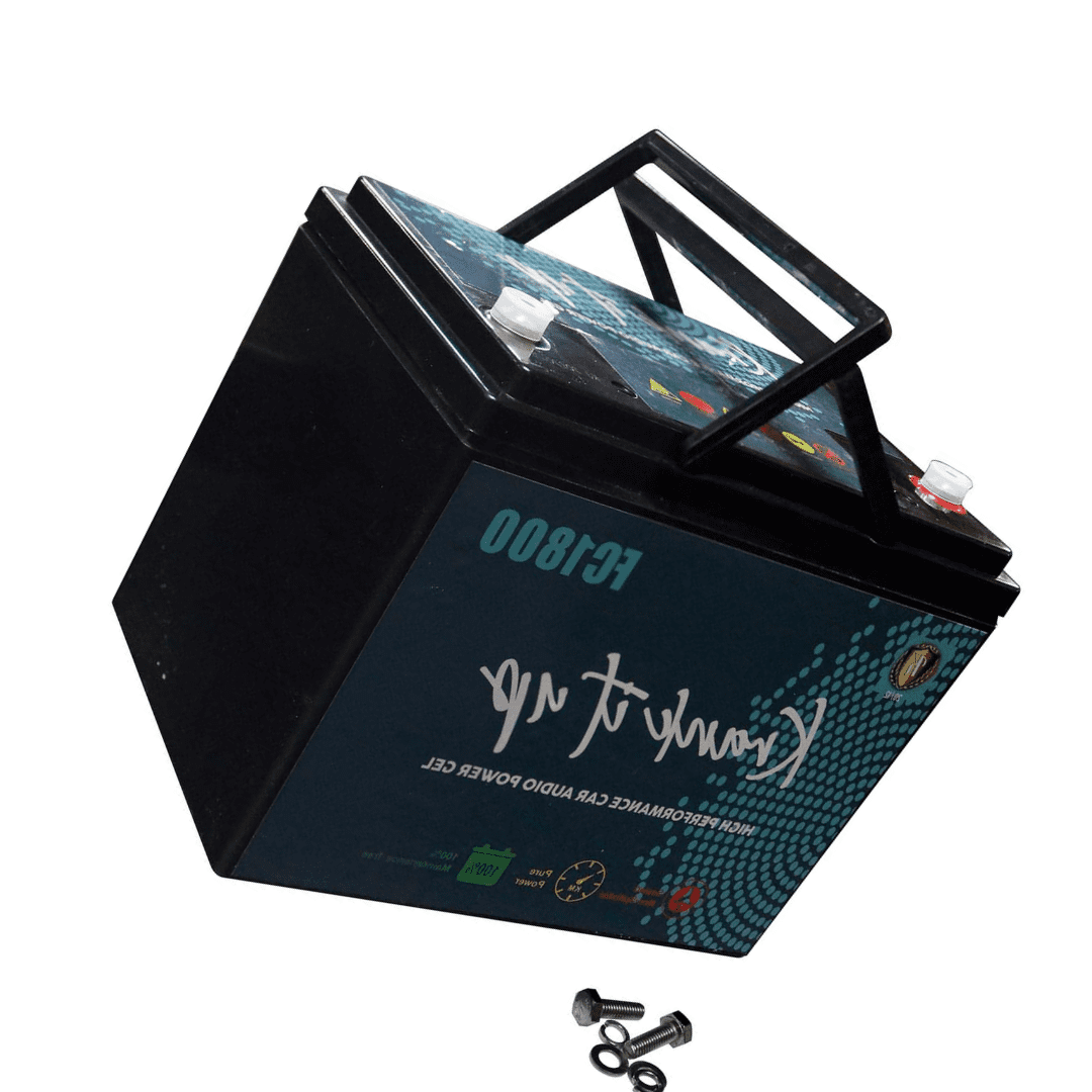 Krank It UP FC1800 12V Power Cell Car Audio Battery – 1900W / 81Ah High Performance Auxiliary Battery for Amplifiers & Sound Systems