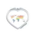 thumbnail image 1 of Global Map Lgbt Rainbow Wordcloud Mirror Travel Magnification Portable Handheld Pocket Makeup, 1 of 3