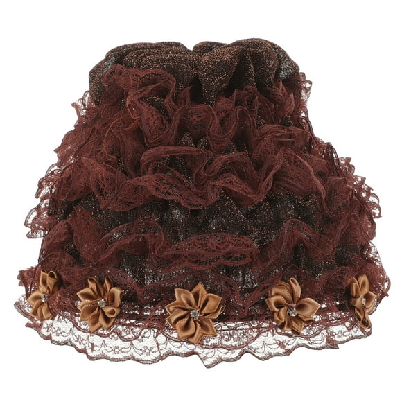 Gorro de encaje para mujer, moderno gorro para niña, informal, turbante de tela, accesorio de ropa