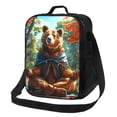 thumbnail image 1 of Disketp Maple Meditating Bear Bolsa Térmica Estampada para Almuerzo, Lonchera para Hombres y Mujeres Adultos, 1 of 7