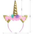 thumbnail image 7 of Sunny Fashion Girls Dress Unicorn Rainbow Tulle Unicorn Headband Party 7 Years, 7 of 7