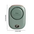 thumbnail image 2 of RoamHome Electric Outdoor Mini Fan Charging Waist Fans USB Rechargeable Handheld Battery Powered Portable Fans Personal Cooling Fan That Blows Cold Air (Green), 2 of 9