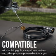 Expert Grill 4 ft. Propane Adapter Hose with Brass Fittings for 1 lb. to 20 lb. Tanks