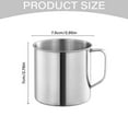 thumbnail image 2 of Stainless Steel Camping Cup with Handle, 6.7oz Shot Glass and Tea Mug, Great for Outdoor Events, Picnics, Dishwasher Safe and Durable, By PRYESS, 2 of 2