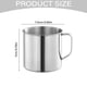 thumbnail image 2 of Taza de café de acero inoxidable ZJDOAK con asa, taza para acampar, tazas de espresso de acero inoxidable, vasos de chupito de metal, taza de té, taza para fiesta de té, ideal para eventos al aire, 2 of 2