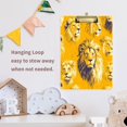 thumbnail image 6 of Acrylic Writing Board Gold12.5*9 Inch Clipboards Transparent Acrylic Material Suitable For Office Classroom Teachers Fashion Bloggers Stationery Enthusiasts Cartoon Pretty Lion Seamless, 6 of 9