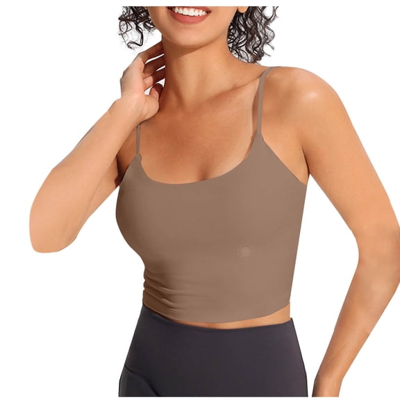 V-Neck Lace Seamless Camisoles Tank Tops with Built in Bra for Women Summer Cropped Workout Going Out Tankini Camis