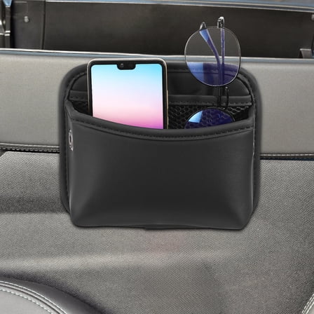 HOMEMAXS Car Organizer Bag Phone Storage Pouch Car Seat Side Pocket Organizer Car Storage Organizer Car Seat Gap Storage Automotive Side Seat Pouch