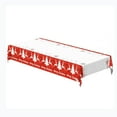 thumbnail image 2 of Adornos navideños, regalos navideños, mantel desechable navideño, decoración para fiestas navideñas, reno navideño, mantel de plástico PE impermeable y resistente al aceite, 137 x 274 cm (54 x 108 pul, 2 of 7