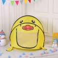 thumbnail image 3 of Tienda de campaña para dormir para niños en interiores, diseño de pato amarillo con dibujos animados, 3 of 5
