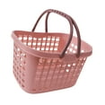 thumbnail image 6 of Frcolor Basket Storage Shopping Plastic Fruit Baskets Wire Organizer Handles Grocery Shower Bin Mesh  Tote Snacks Kitchen, 6 of 7