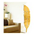 thumbnail image 1 of Espejo acrílico 3D decoración de pared forma de pluma decoración de pared autoadhesiva decoración del hogar para sala de estar dormitorio baño granja (73*18cm, pluma dorada),, 1 of 5