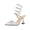 Silver, variant on High Heels Sandals for Women Diamante Mesh Wedding Shoes Stiletto Heel 8.5CM Wrapped Ankle Strap Party Dress Heel