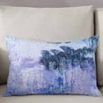 Abstract Purple Throw Pillow Cover, Modern Minimalism Art Painting