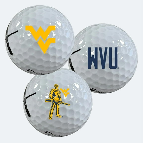 West Virginia Mountaineers Logo Edition Officially Licensed NCAA Taylormade Distance  Golf Balls 12-Pack (Dozen)