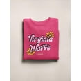 thumbnail image 3 of Virginia Waves Hippie Flowers Sweatshirt Women -Image by Shutterstock, Female Medium, 3 of 4