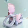 thumbnail image 1 of Bonito Asiento de Inodoro para Niños Pequeños, Asiento de Inodoro de Emergencia, Asiento de Inodoro Antideslizante, Cómodo Cojín de Asiento, Orinal Pa Rosado CUTICAT Asiento para niños, 1 of 8
