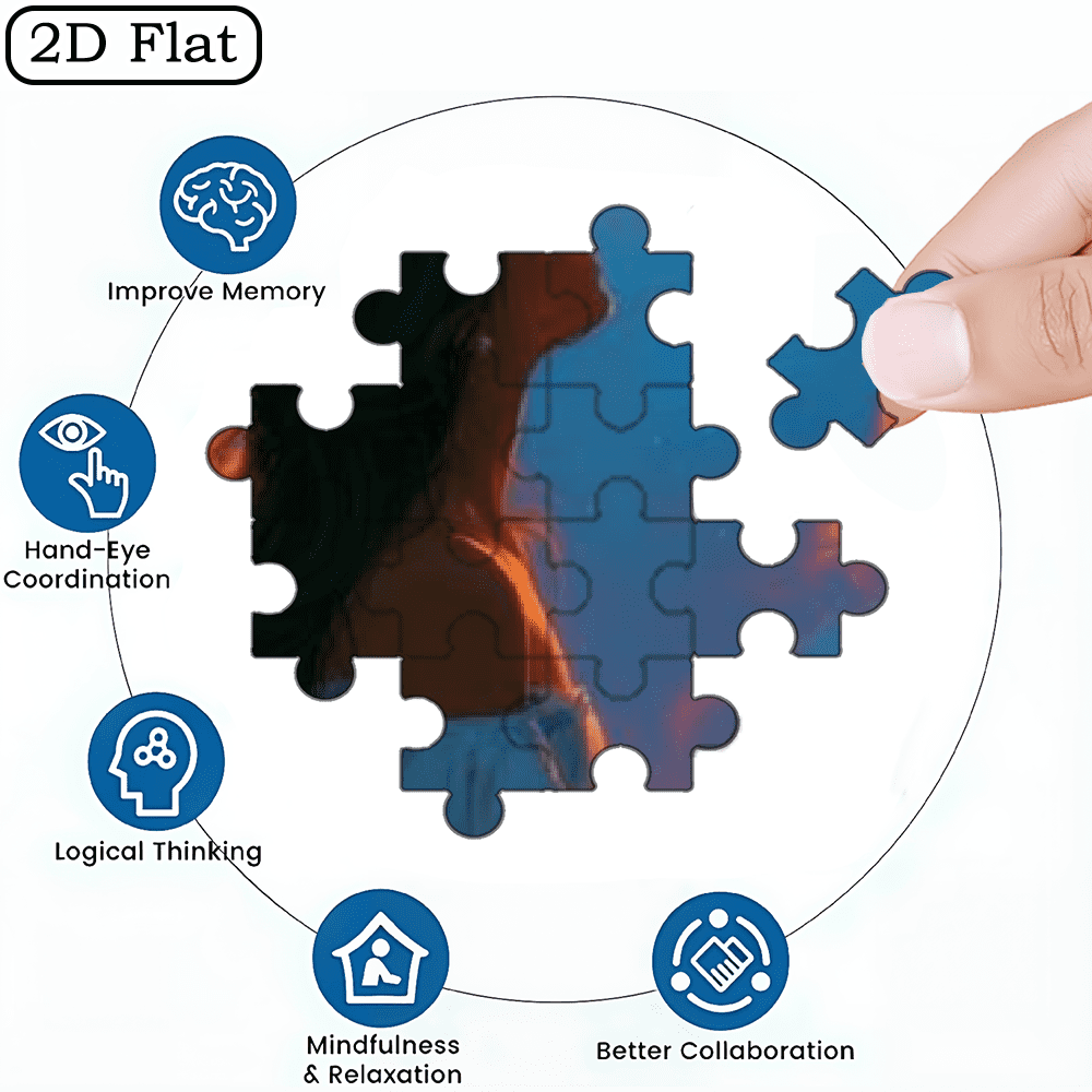 A Box of (1000pcs) Adult Puzzles, Character Landscape Theme, High Difficulty, Suitable for Adults, Family Entertainment, Home Decoration.29.4*19.6 in