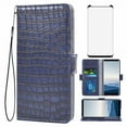 thumbnail image 1 of Mobile Phone Cover for Samsung Galaxy S8 Plus (Blue), Cover Premium Pu Leather, Flip Cover Magnetic Closure, Card Compartment, Stand Function, Wallet with Carrying Strap, Protective Cover, 1 of 7
