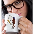 thumbnail image 2 of 3drose, Cute Funny Basset Hound Playing Baseball or Softball Cartoon, 15oz Mug, 2 of 6