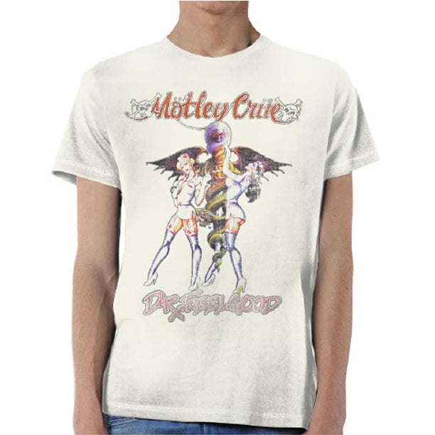 Motley Crue - Camiseta Dr Feelgood Vintage para Adultos Unisex (Arena)