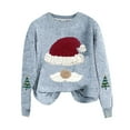 thumbnail image 4 of Lenpel Women's Christmas Sweaters Casual Plus Size Crew Neck Long Sleeve Graphic Knit Pullover Tops Fall Fashion Clothes, 4 of 4