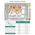 thumbnail image 6 of Fall Botanical Tie Up Curtains for Windows 45 Inch Length Balloon Curtains Kitchen Adjustable Balloon Window Shade Thanksgiving Floral Leave Autumn Rustic Tie Up Bathroom Curtain Window 52"x45", 6 of 6