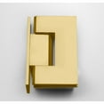 thumbnail image 5 of Glass Warehouse  78" x 46.5" Frameless Towel Bar Shower Door - Wall Hinge Polished Brass Brass Finish, 5 of 5