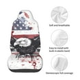 thumbnail image 4 of Naloa American Flag Eagle Art Car Seat Covers Universal Front Seat Coves for Car Accessories ,Padded Car Covers for Automotive, SUV, Truck, and Van, 4 of 5