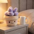 thumbnail image 4 of Cute Potted Plant Plush Figurine, Fake Desk Decor Ornament for Home Office Bedroom Shelf Table Top, 4 of 6