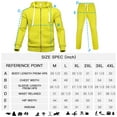 thumbnail image 5 of Fixha Men's Casual Tracksuits Long Sleeve Full Zip Hooded Athletic Sports Jogging Suits Sweatsuits for Men-Fluorescent Green，4XL, 5 of 5