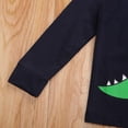 thumbnail image 4 of T-shirt à Manches Longues + Pantalon pour Petit Garçon, Pyjama de Printemps à Col Rond Classique avec Imprimé Dinosaure, 4 of 5