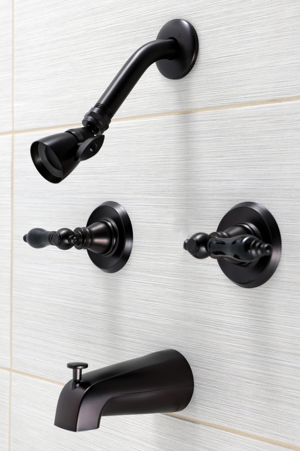 Kingston Brass KB245AKL Duchess Two-Handle Tub and Shower Faucet, Oil Rubbed Bronze