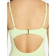 thumbnail image 4 of Time and Tru Women's and Women's Plus Size Eyelet Embroidered V Wire One Piece Swimsuit, Sizes XS-3X, 4 of 5