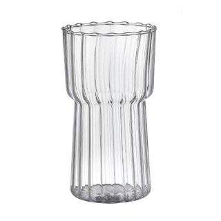 Aosijia Drinking Glasses 22 oz Modern Kitchen Vintage Wavy