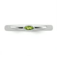 thumbnail image 4 of Stackable Expressions Sterling Silver Peridot Ring, 4 of 8