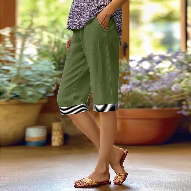 JJHGVB capris pants gaucho pants for women pedal pushers for women