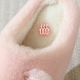 thumbnail image 4 of Chenyee Womens Plush Animal Slippers Cute Cat Fluffy Indoor Slippers Soft Bedroom Slides Shoes, 4 of 6