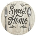 thumbnail image 3 of Ryvnso Art Sweet Home on Wood Round Plate Mats Dining Table Placemat Set of 4 for Holiday Decoration, 3 of 7