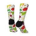 thumbnail image 5 of Uemuo Cartoon Vegetables Pattern Women's Crew Socks, Soft Durable Breathable Moisture-Wicking with Odor Control Cotton socks, 5 of 9