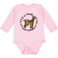 thumbnail image 3 of Inktastic Future Goat Farmer with Cute Goats and Hoof Prints Boys or Girls Long Sleeve Baby Bodysuit, 3 of 5