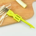 thumbnail image 1 of Vegetable Chopper Slicer with Stainless Steel Blades | Multi-Purpose Garlic Scallion Cutter | Grater Skin Peeler | Ergonomic Handle | Rust Resistant | Quick Food Prep Tool | 1 Pack, 1 of 5