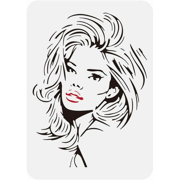 1 pc Graffiti Spray Can Painting Stencil 8.3x11.7inch Hollow Out Graffiti Style Template Reusable Spray Can Stencil Decorative Hand Pattern Template for Painting on Wood Fabric Canvas