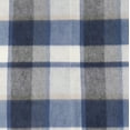 thumbnail image 5 of STP GOODS Scottish Plaid Wool Throw Blanket with Fringe 74.8x55.1" (190x140 cm) Tartan Throw Wrap Wool Blanket for Couch Sofa or Bed 100% Wool Throw, Blue and White, 5 of 7