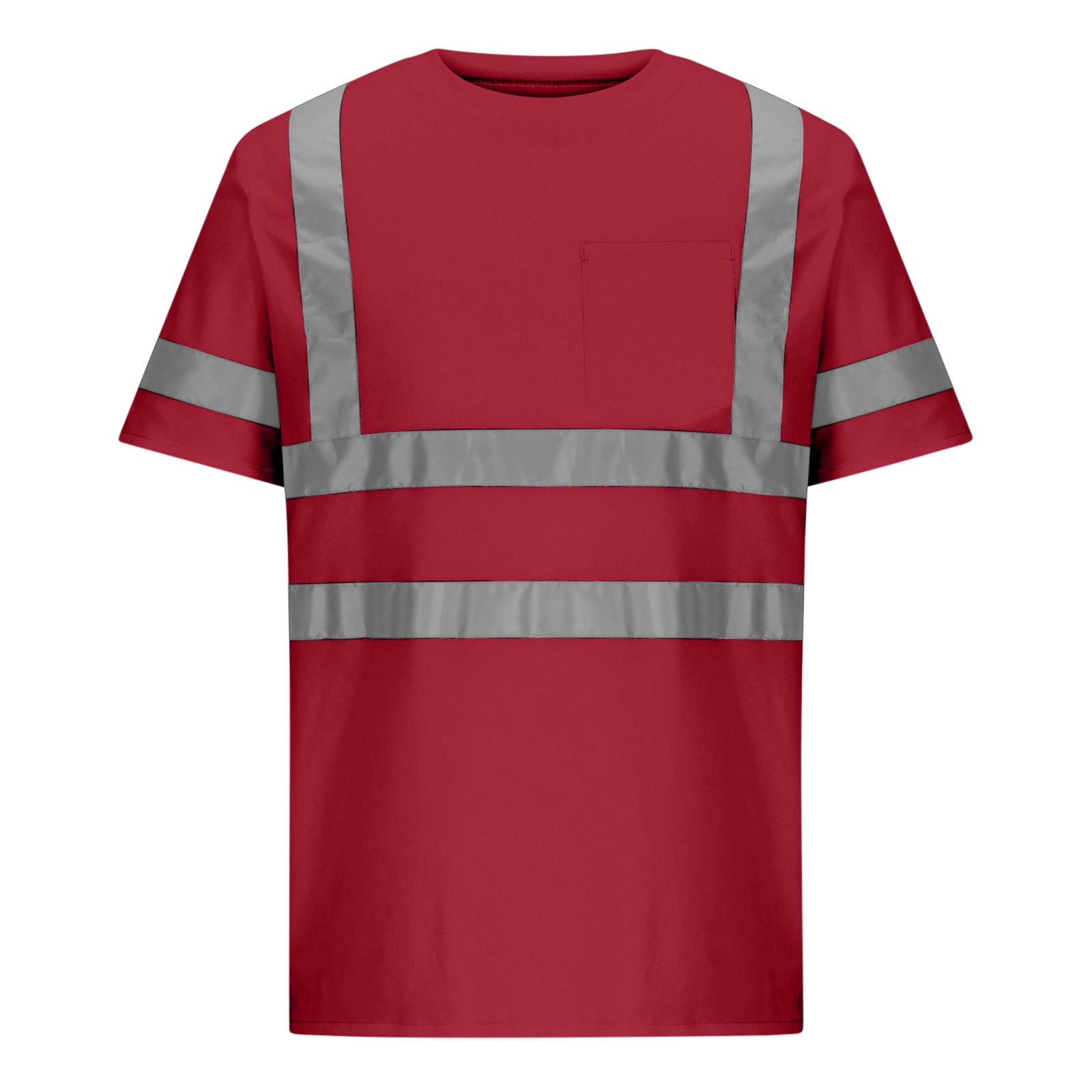Hi Vis Shirts for Men Class 3 High Visibility Shirt with Short Sleeves ...