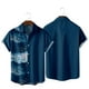 thumbnail image 4 of Tops Para Hombre Tops Con Estampado Navideño Botones Casuales Playa Camisa de Manga Corta Descubierta Sin Posicionamiento Blusa Odeerbi  ODB179680, 4 of 7