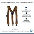 thumbnail image 4 of Welch  Elastic 1.5 Inch Y-Back Clip End Suspenders (Men Big & Tall), 4 of 4