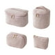 thumbnail image 2 of Bolsa de viaje portátil de terciopelo de pana para maquillaje y artículos de aseo, bolsas multiusos de gran apertura para un almacenamiento organizado. Cajas de almacenamiento, 2 of 9