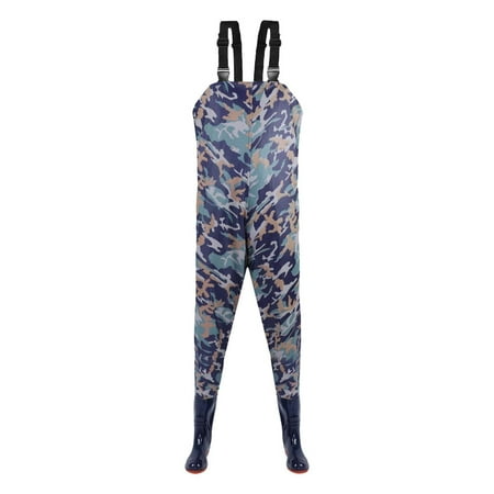 WTXUE Waders Fishing Fishing Trousers with Braces Breathable Crosswater Waders Relaxed Fit Jumpsuits (Men s) Size 6